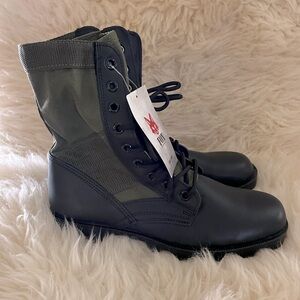 NWT FOX Vietnam Jungle Olive/ Black Combat Hiking Boots